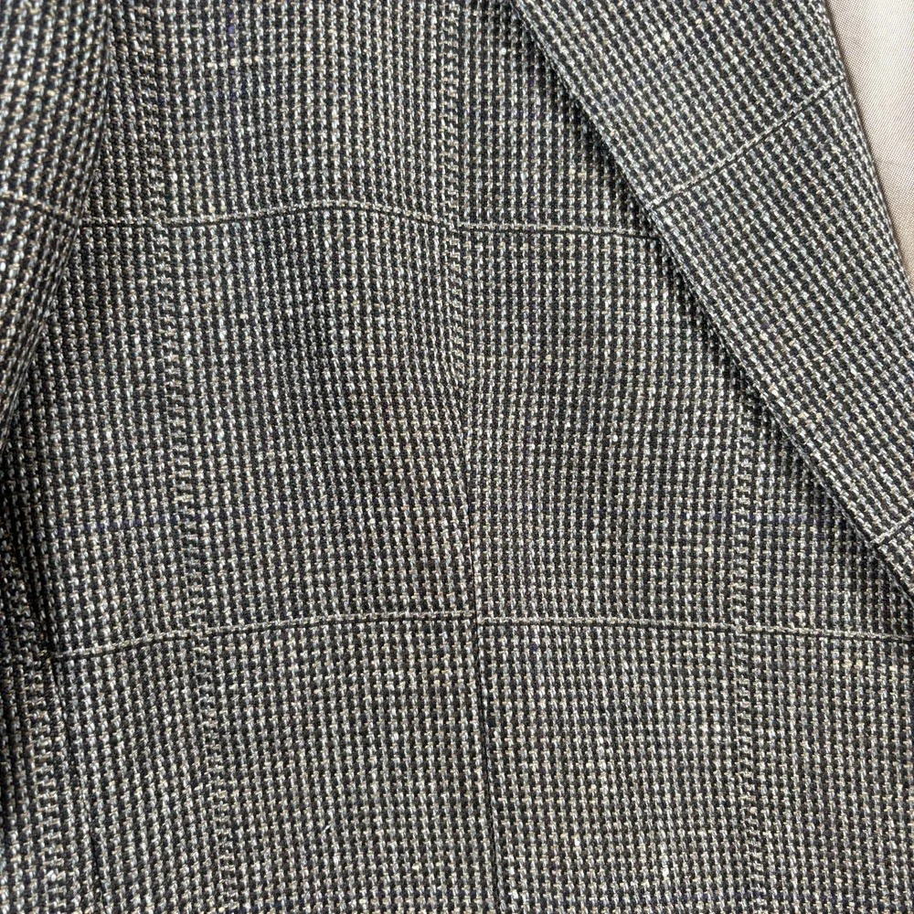 Vintage Bill Blass Brown‎ Tweed Sports Coat Mens 100% Silk Single Breasted
